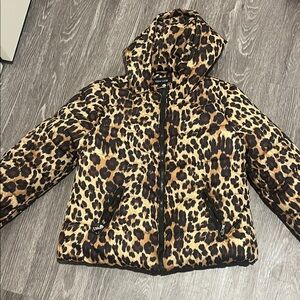 New Look Leopard Print Puffer Jacket